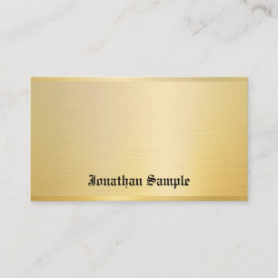 Gold Classic Look  Nostalgische Tekst Sjabloon Visitekaartje