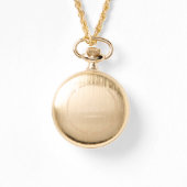 Gold Classic Luxury Watch with Roman Numerals Horloge (Achterkant)