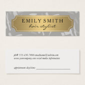 Gold Classic Makeup en Hair Appointment Mini Visitekaartjes (Voorkant /achterkant)