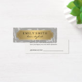Gold Classic Makeup en Hair Appointment Mini Visitekaartjes (Bureau)