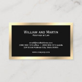 Gold Classic Monogram | QR-CODE Visitekaartje (Achterkant)