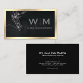 Gold Classic Monogram | Vervaardiging Visitekaartje (Voorkant / Achterkant)