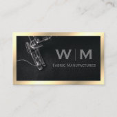 Gold Classic Monogram | Vervaardiging Visitekaartje (Voorkant)