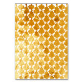 Gold Classic Ornament opvouwbare naam Kaart (Achterkant)