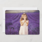 Gold Classic Script Rosary-bevestiging Religieuze Kaart (Achterkant)