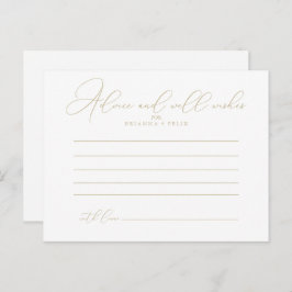 Gold Classy Chic Weddenvice-kaart Briefkaart