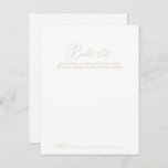 Gold Classy Chic Wedding Bucket List-kaarten Briefkaart<br><div class="desc">Deze goudkleurige kickerbruistekkaarten zijn de perfecte activiteit voor een rustige trouwreceptie of vrijgezellenfeest. Het eenvoudige en elegante ontwerp kenmerkt klassieke en fancy manuscripttypografie in goud. Verander de formulering om het even welke levensgebeurtenis aan te passen. Het teken van de Bucket lijst wordt afzonderlijk verkocht.</div>