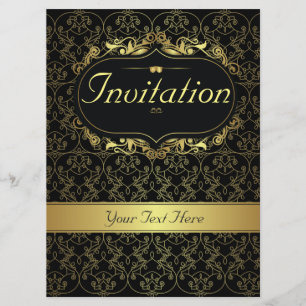 Gold Classy Invitation voor elke gelegenheid Kaart
