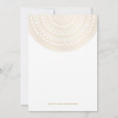 Gold Classy Mandala Black Save the Date White Kaar (Achterkant)