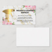 Gold Cleaning Spray | Bloemen Visitekaartje (Voorkant / Achterkant)