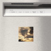 Gold Clouded Sunrise Magnet (Insitu (Vaatwasser))