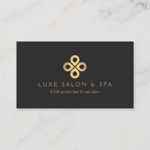 Gold Clover Logo voor salons en make-up artiesten Visitekaartje