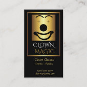 Gold Clown Logo Visitekaartje (Voorkant)