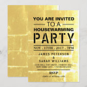 Gold Club Poster Housewarming Party Kaart (Voorkant / Achterkant)