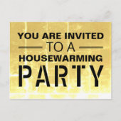 Gold Club Poster - Uitnodiging voor Housewarming P (Voorkant)