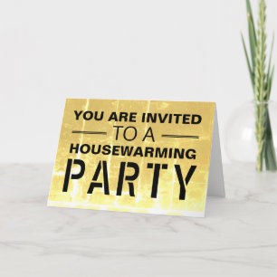 Gold Club Poster - Uitnodiging voor Housewarming P