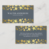 Gold Cluster | Lux Shimmer, Leisteen Visitekaartje (Voorkant / Achterkant)