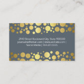 Gold Cluster | Lux Shimmer, Leisteen Visitekaartje (Achterkant)