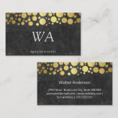 Gold Cluster | Lux Shimmer, Slate Texture Visitekaartje (Voorkant / Achterkant)