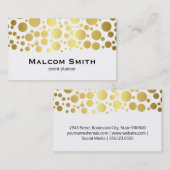 Gold Cluster | Lux Shimmer, wit II Visitekaartje (Voorkant / Achterkant)