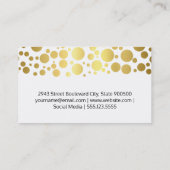 Gold Cluster | Lux Shimmer, wit Visitekaartje (Achterkant)