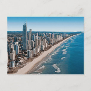 Gold Coast Australia Aerial Uitzicht Briefkaart