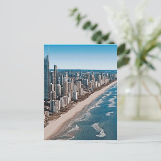 Gold Coast Australia Aerial Uitzicht Briefkaart (Staand voorkant)