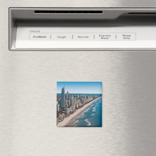 Gold Coast Australia Aerial Uitzicht Magneet (Insitu (Vaatwasser))