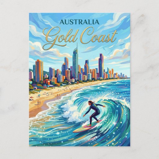 Gold Coast Australia Briefkaart (Voorkant)