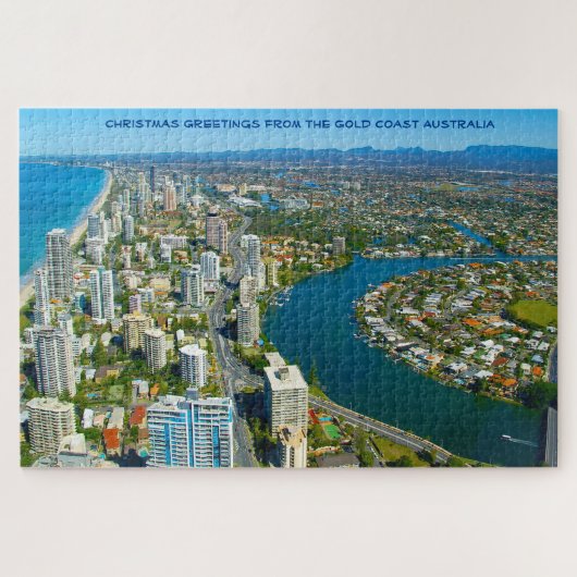 Gold Coast Australia Jigzaag Puzzle Legpuzzel (Horizontaal)