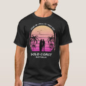 Gold Coast Australia Palms Drop Pull Kick Surfing  T-shirt (Voorkant)