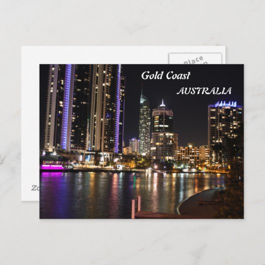 Gold Coast Australia Post Card Briefkaart (Voorkant / Achterkant)