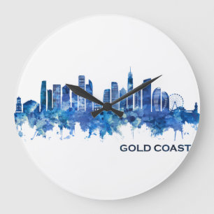 Gold Coast Australia Skyline Blue Grote Klok