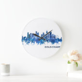 Gold Coast Australia Skyline Blue Grote Klok (Huis)