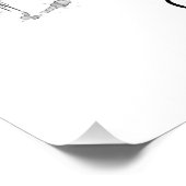 Gold Coast Australia Skyline BW Perfect Poster (Hoek)