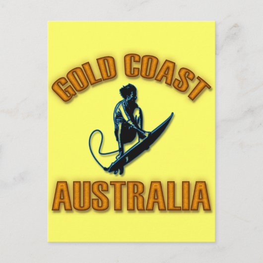GOLD COAST AUSTRALIË BRIEFKAART (Voorkant)