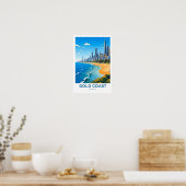 Gold Coast Australië Reisprint Poster (Keuken)