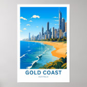 Gold Coast Australië Reisprint Poster (Voorkant)
