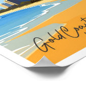 Gold Coast Australië Reizen  illustratie Poster (Hoek)