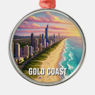 Gold Coast Australië Reizen Metalen Ornament