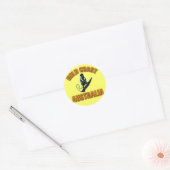 GOLD COAST AUSTRALIË RONDE STICKER (Envelop)