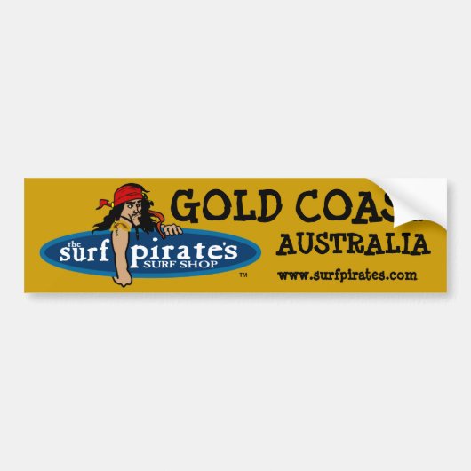 Gold Coast, Australië Surf Shop Bumpersticker (Voorkant)