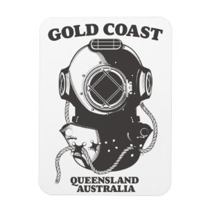 Gold Coast Queensland Australië duikend poster Magneet