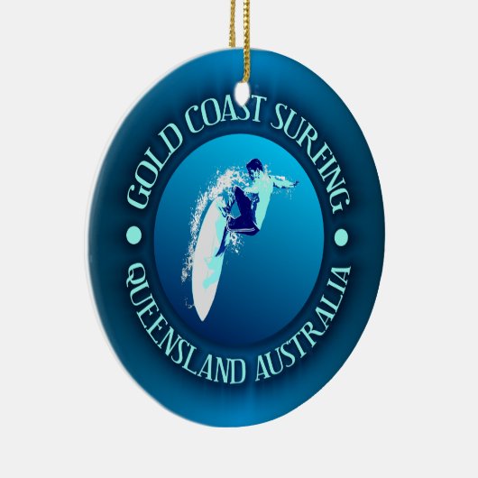 Gold Coast Surfing Keramisch Ornament (Rechts)
