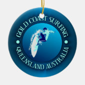 Gold Coast Surfing Keramisch Ornament (Voorkant)