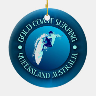 Gold Coast Surfing Keramisch Ornament
