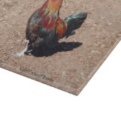 Gold Cockerel Rooster cutting board Snijplank (Hoek)