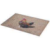 Gold Cockerel Rooster cutting board Snijplank (Hoek)