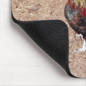 Gold Cockerel Rooster mousepad Muismat (Hoek)