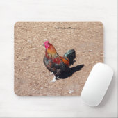 Gold Cockerel Rooster mousepad Muismat (Met muis)